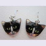 Tuexedo Cat earrings